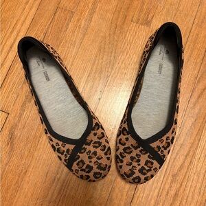 Clarks Leopard Print Flats
